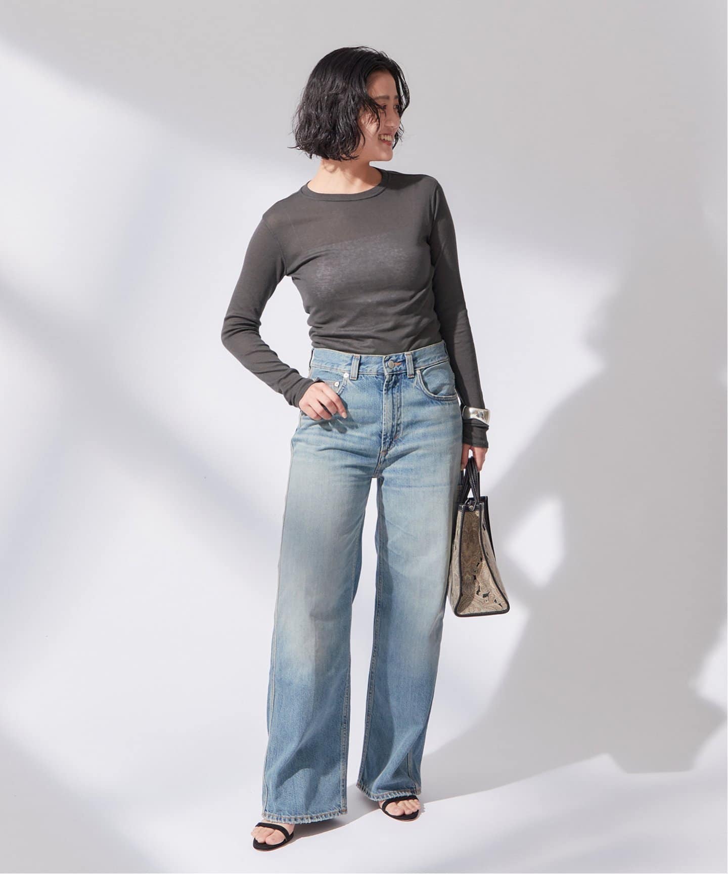 JOURNAL STANDARD L’essage◆ジレベスト/--/コットン/BLU/23-011-370-0100-1-0 中古・古着通販】journal standard L'essage (ジャーナル
