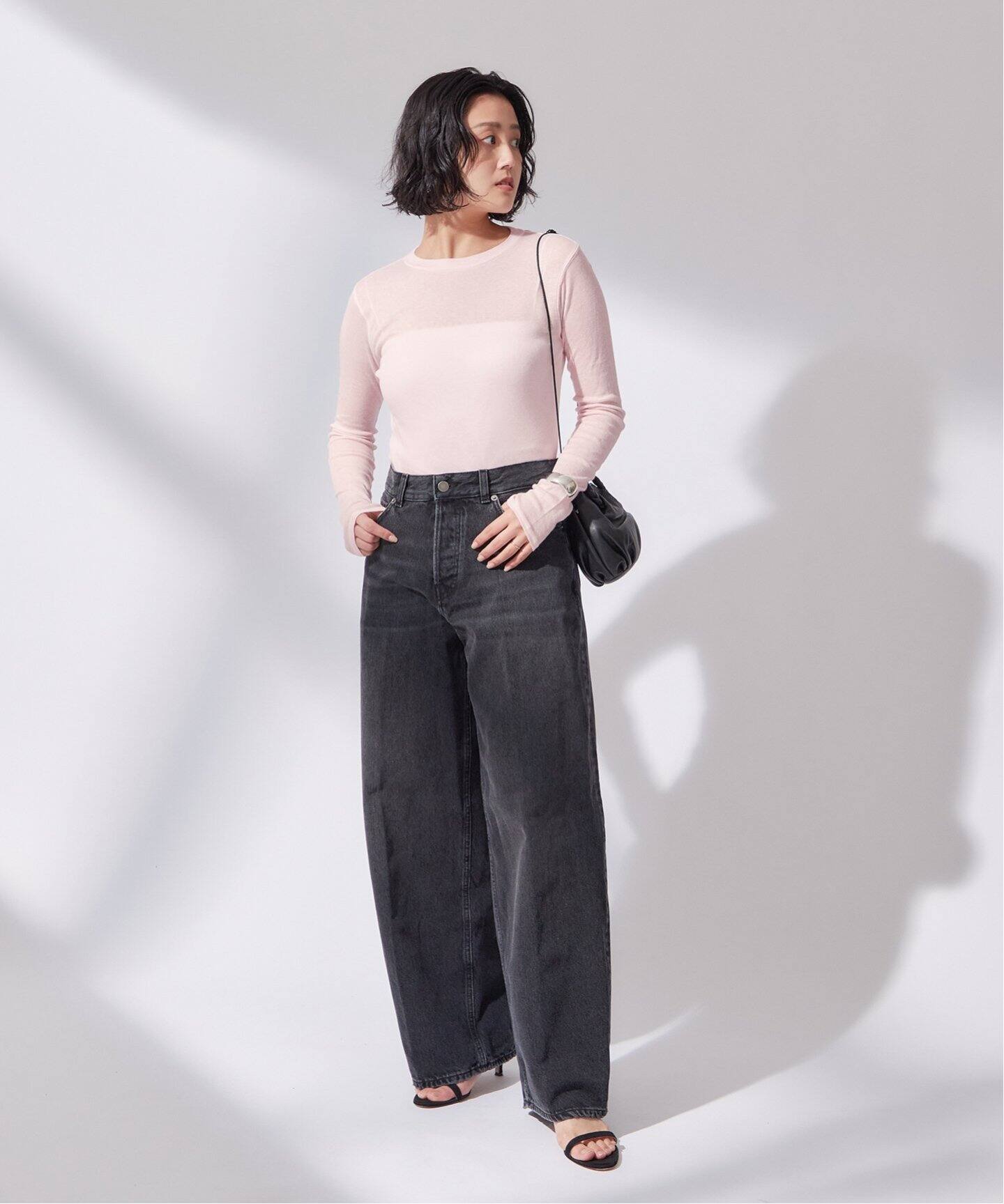 特価商品  コットン/カシミヤ シアートップス（Tシャツ／カットソー トップス