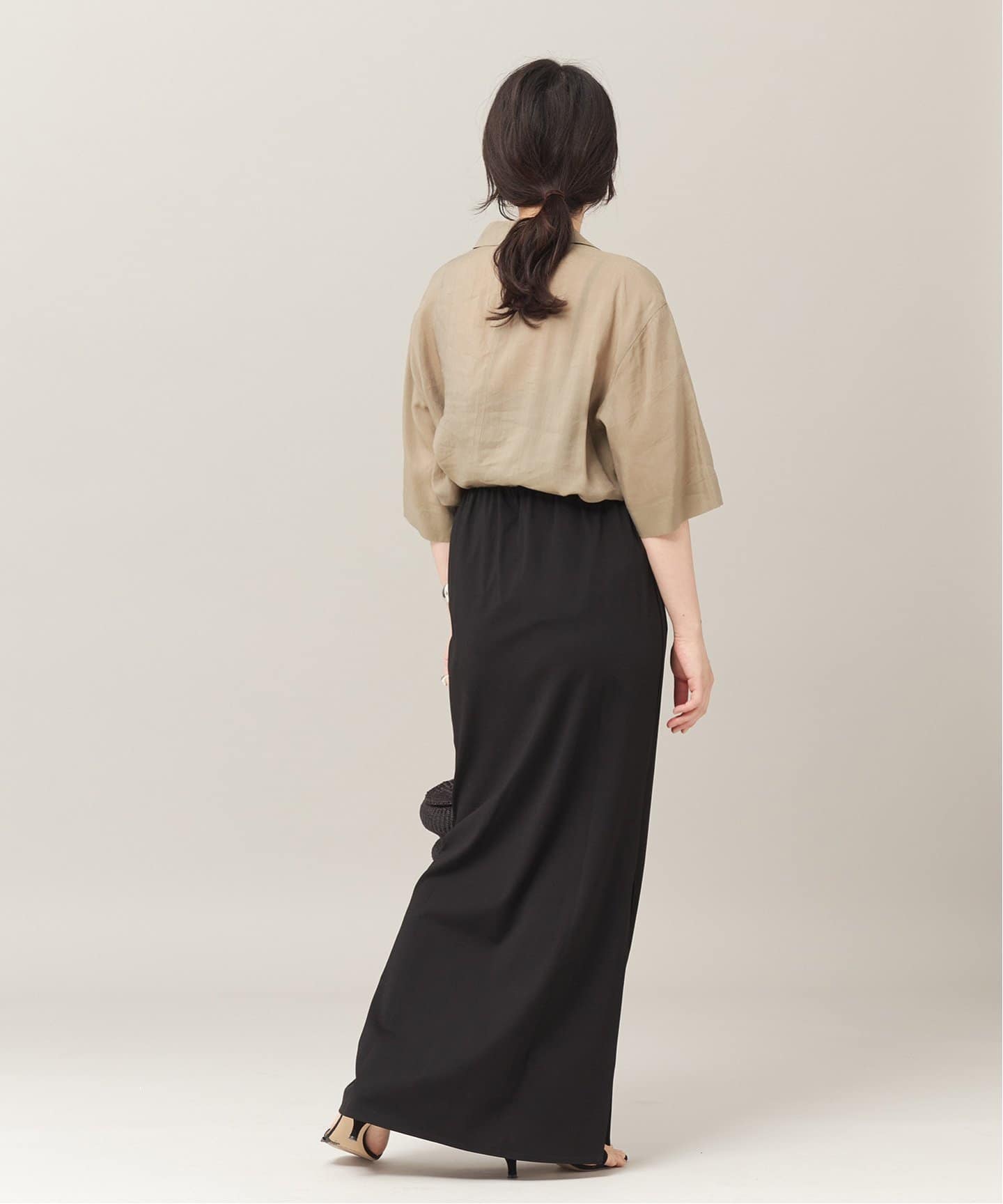 美品JOURNAL STANDERD L'ESSAGE ロングスカート ネイビー ◇ ⊂ journal standard L'essage ロング タイト スカート