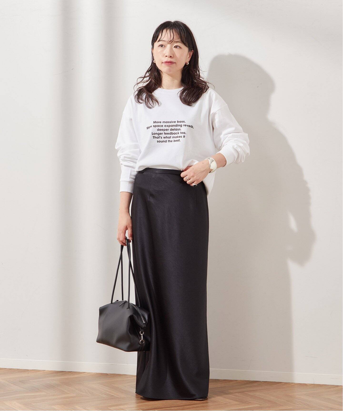 金子綾さん着用】PMD MORE MASSIVE BASS LOOSE FITロングスリーブT（T