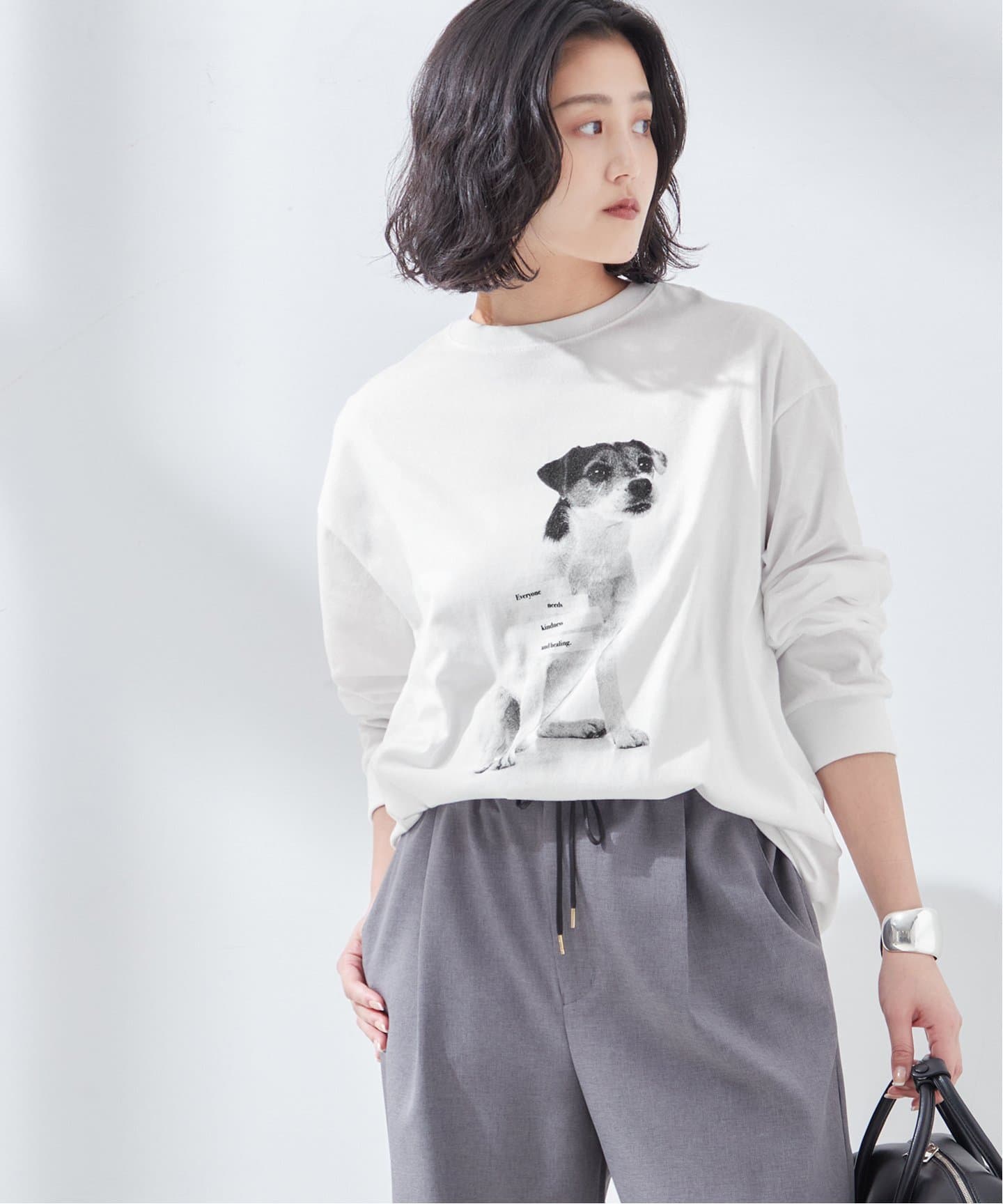 tシャツ POETMEETSDUBWISE KINDNESS＆HEALING1ロングスリーブTシャツ レディース POETMEETSDUBWISE KINDNESS＆HEALING1ロングスリーブTシャツ（T