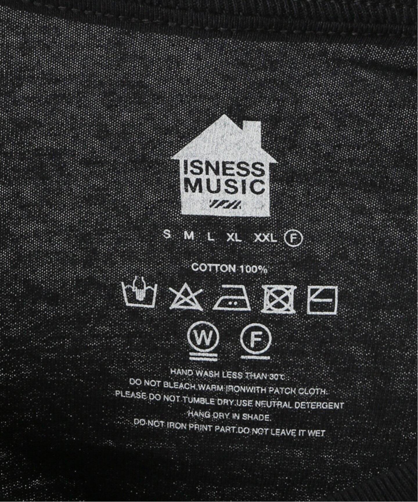 別注》【ISNESS MUSIC】MUSIC IS NOT OVER LONG S：カットソー