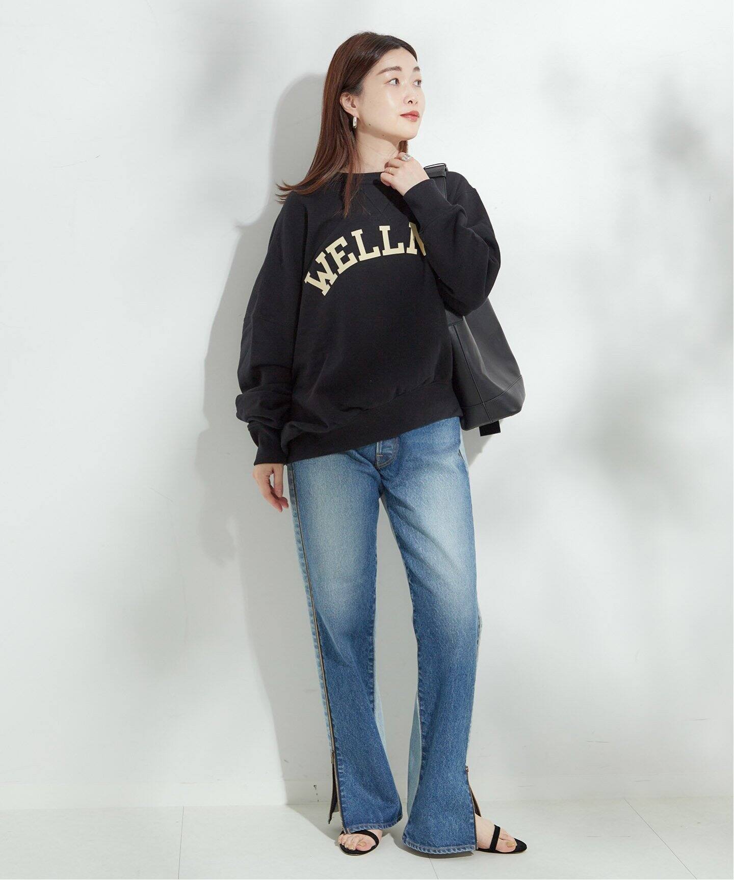 追加2》《別注》【INSCRIRE /アンスクリア】Asymmetry Sweat Shirt 