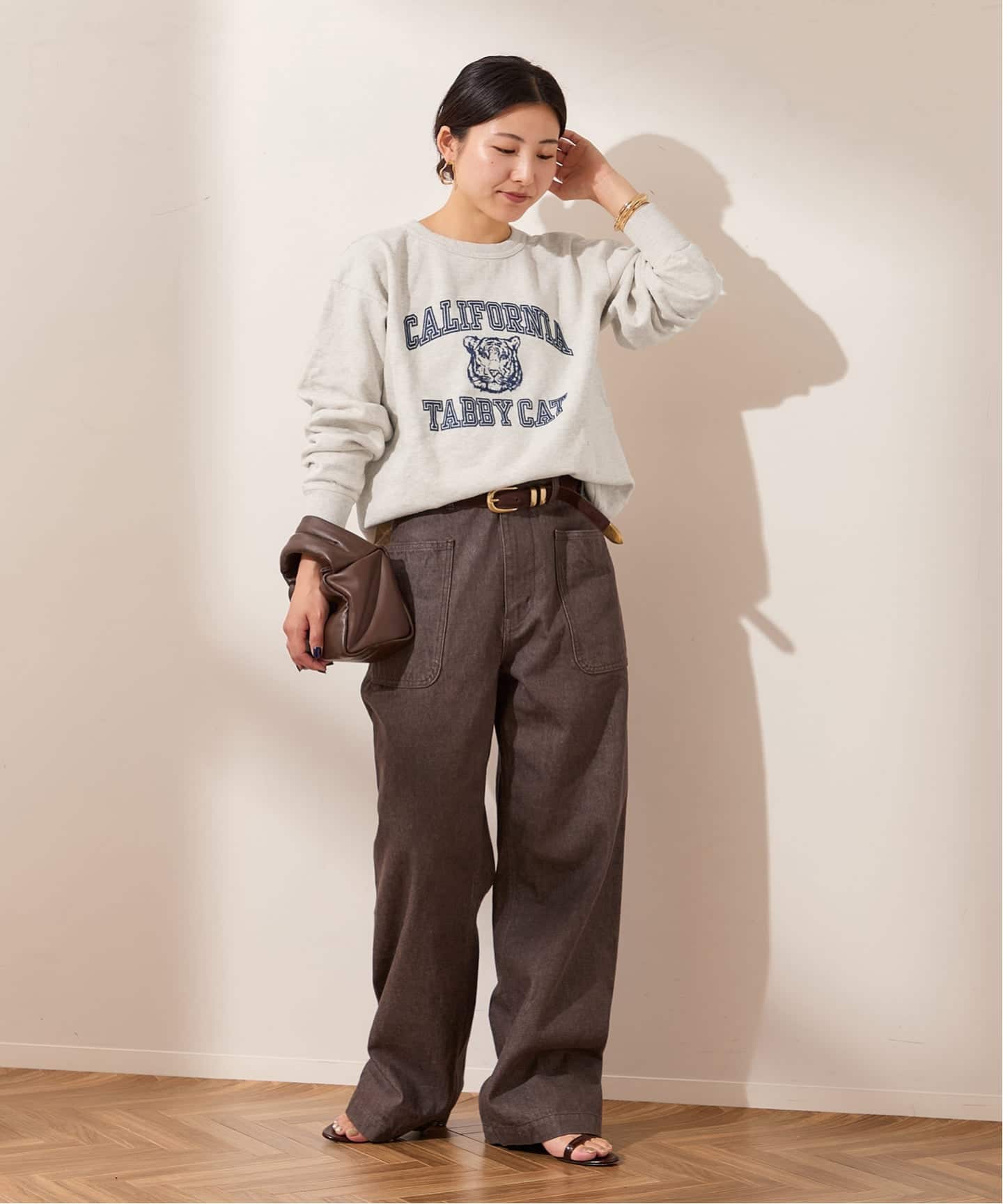 予約》【MIXTA/ミクスタ】CALIFORNIA TABBY CAT CREW SWEATSHI