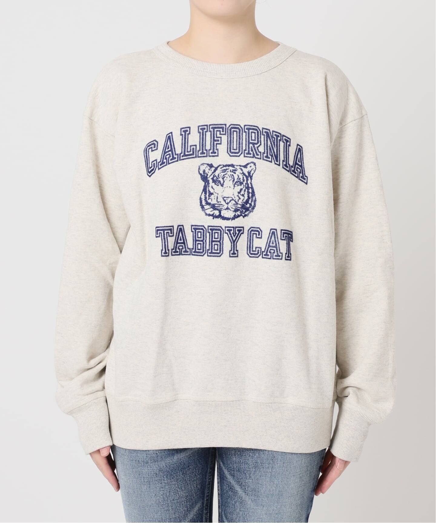 MIXTA/ミクスタ】CALIFORNIA TABBY CAT CREW SWEATSHI：スウェット 