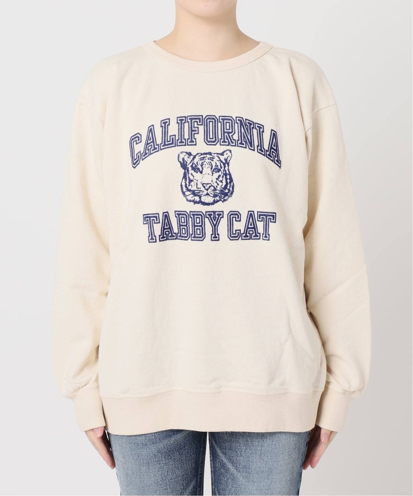 MIXTA/ミクスタ】CALIFORNIA TABBY CAT CREW SWEATSHI：スウェット