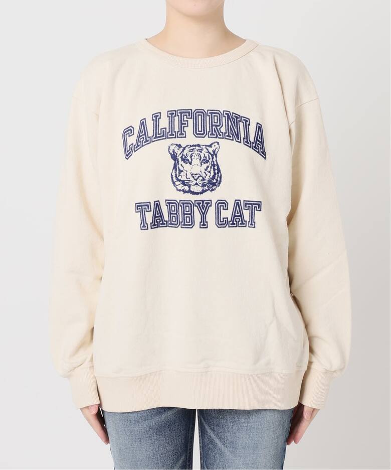 MIXTA/ミクスタ】CALIFORNIA TABBY CAT CREW SWEATSHI：スウェット 