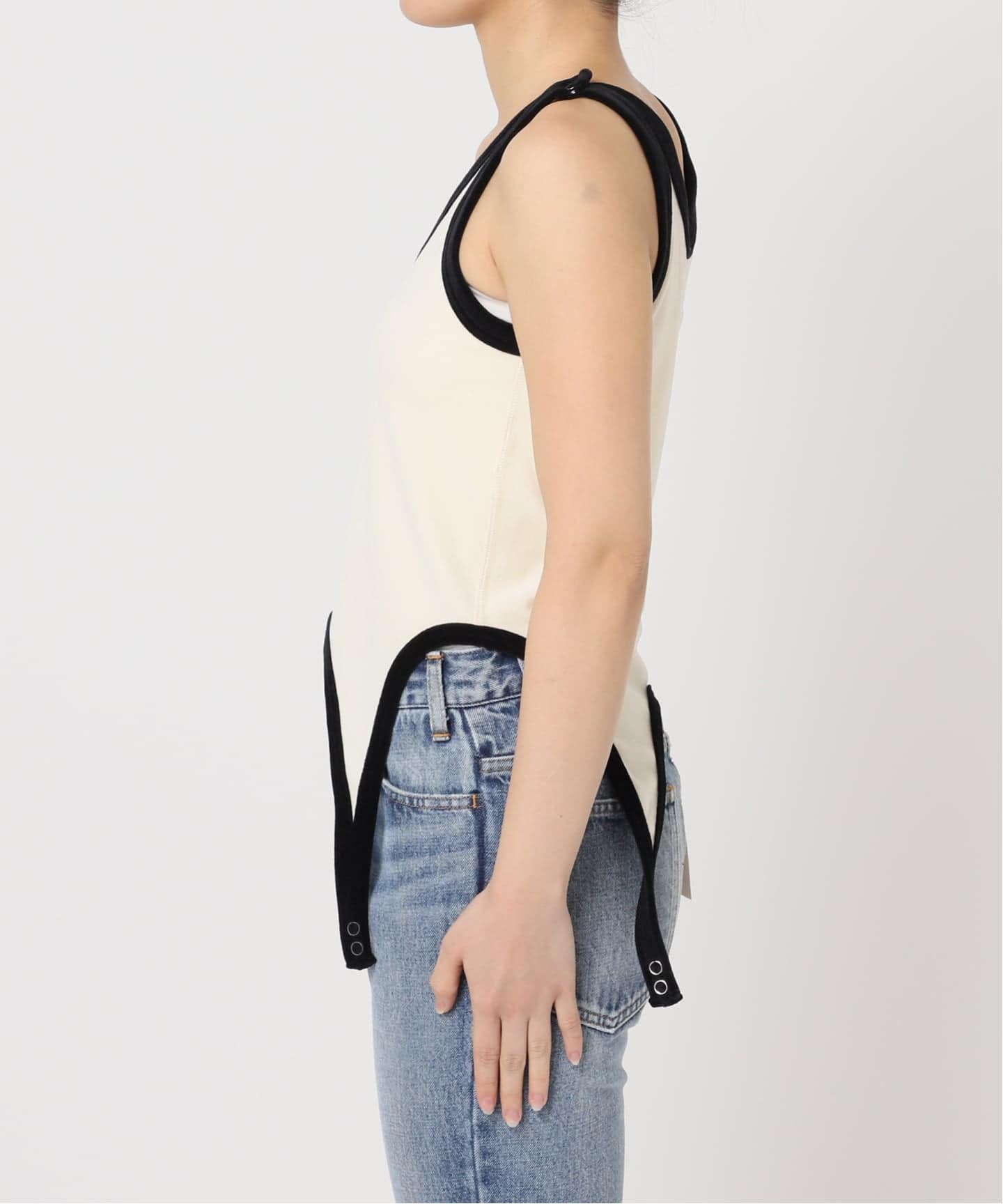 予約》【JANE SMITH】COTTON VELOUR UP AND DOWN TK：タンク