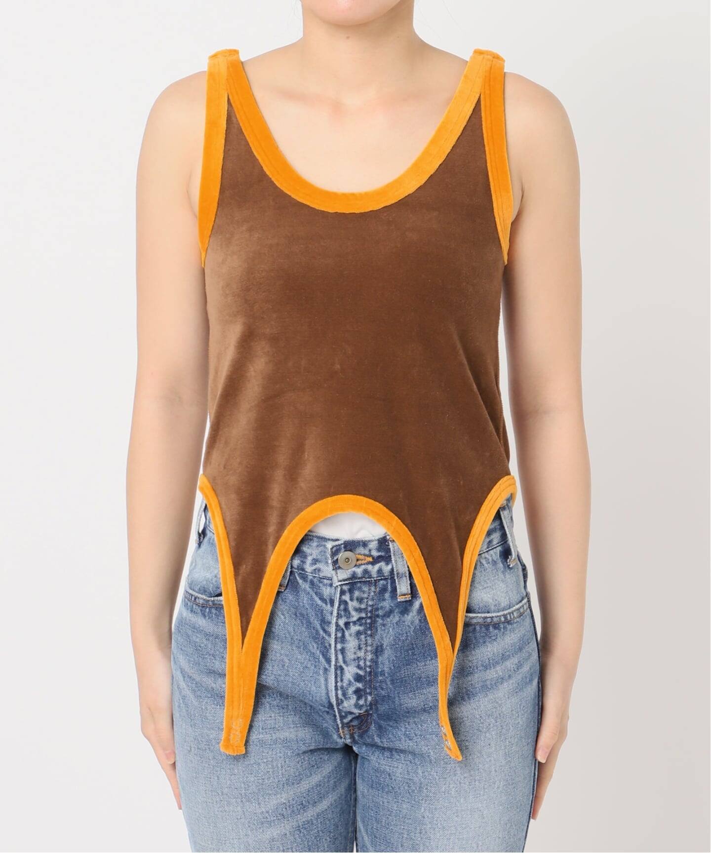 JANE SMITH】COTTON VELOUR UP AND DOWN TK：タンクトップ（タンク