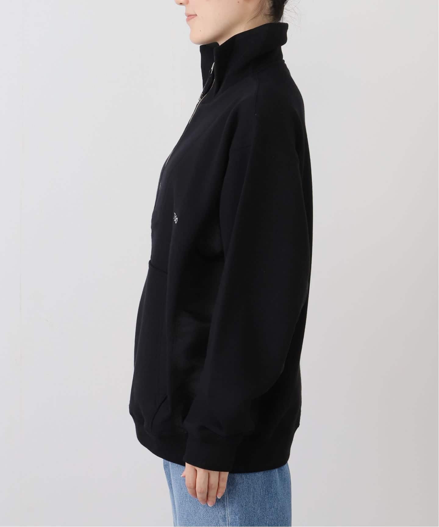 TOGA TOO/トーガトゥ】 Half zip nylon sweatshirt：スウェット