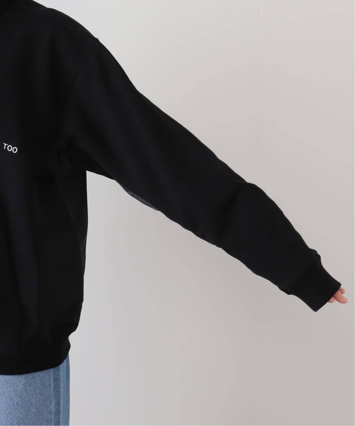 TOGA TOO/トーガトゥ】 Half zip nylon sweatshirt：スウェット