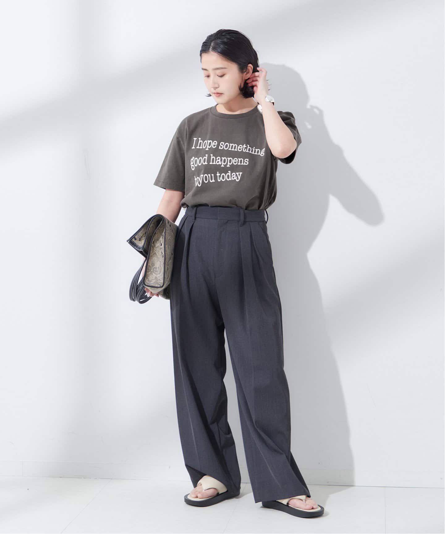 MIXTA/ミクスタ】I HOPE CREW T-SHITS：Tシャツ（Tシャツ