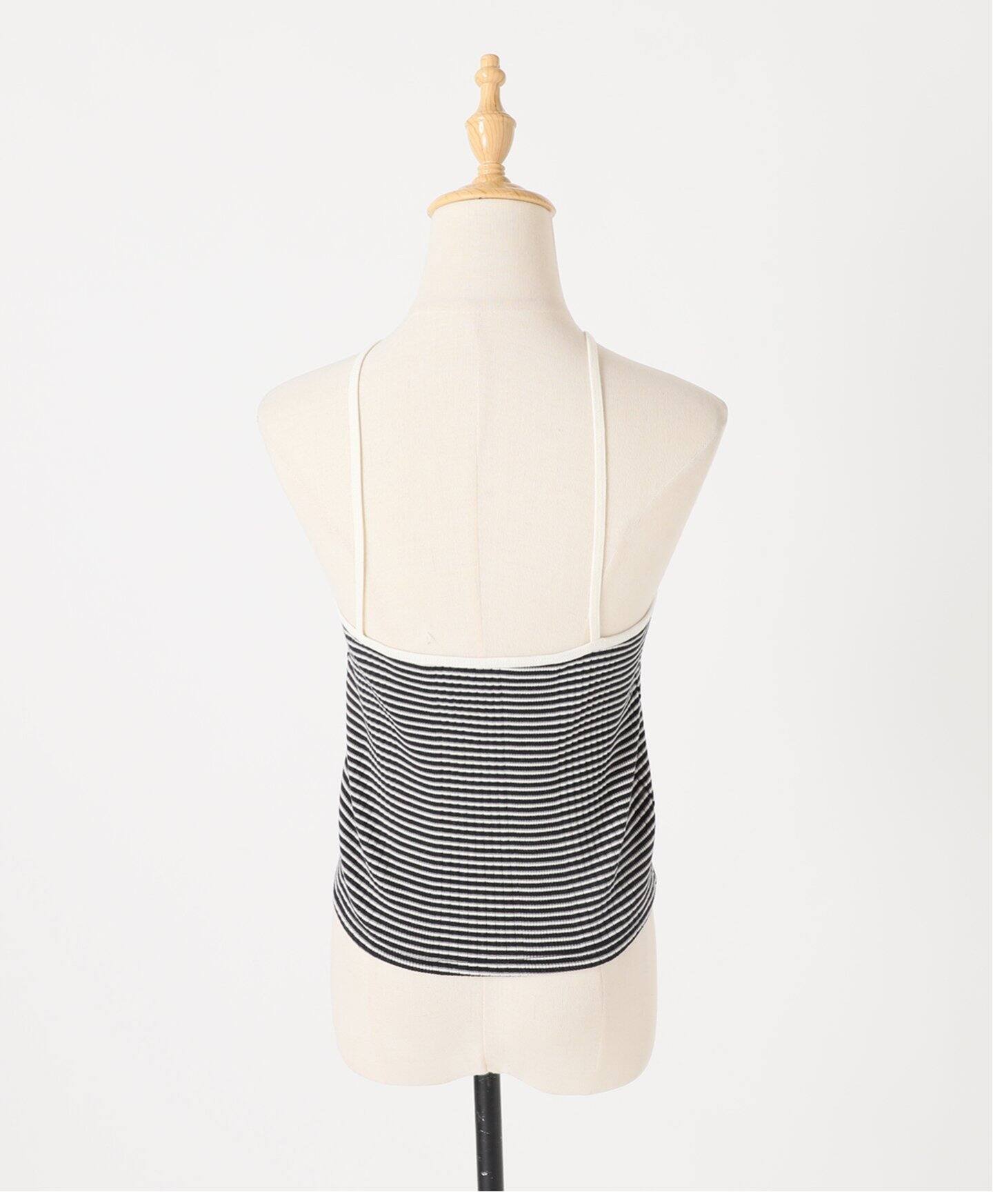 JANE SMITH ジェーンスミス 25SS COTTON RANDOM BORDER RIB UP DOWN TANK TOP アップダウンボーダータンクトップ 25SCT-711L ブラック×ホワイト 36 JANE SMITH(ジェーンスミス)のCOTTON RANDOM BORDER RIB UP DOWN TANK