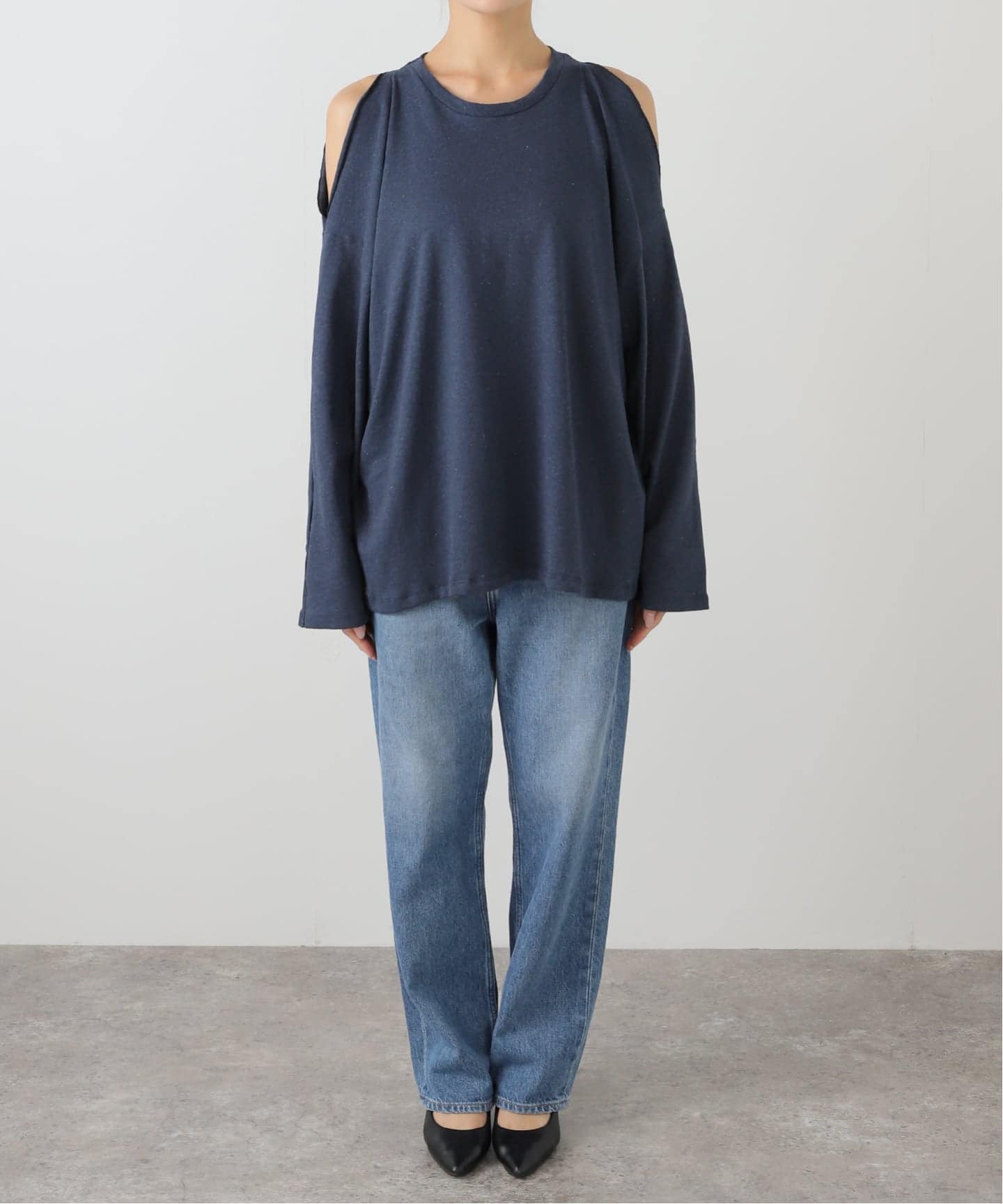 BASERANGE/ベースレンジ】PIN LONG SLEEVE TEE：カットソー（T