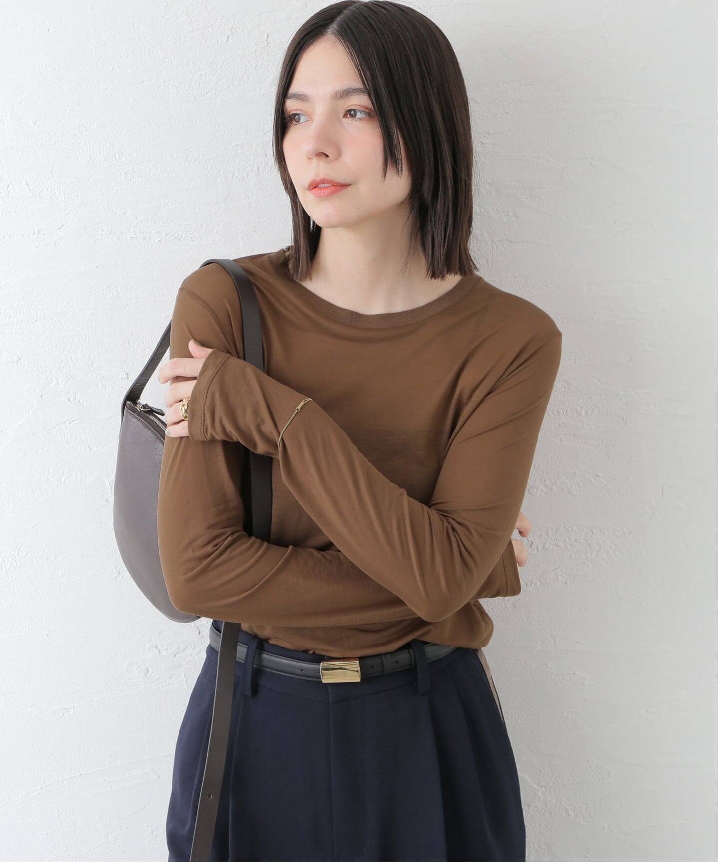 ジャーナルスタンダード×ベースレンジ　カットソー BASERANGE/ベースレンジ】LONG SLEEVE TEE：カットソー（Tシャツ