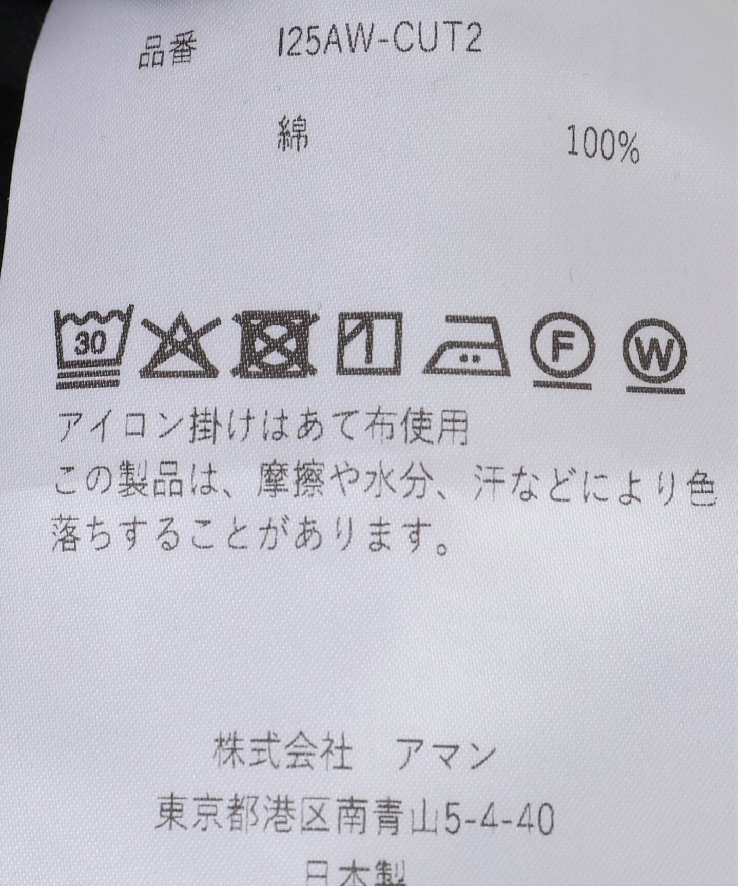 INSCRIRE /アンスクリア】Plating Rib Layered Tee：カットソー（T