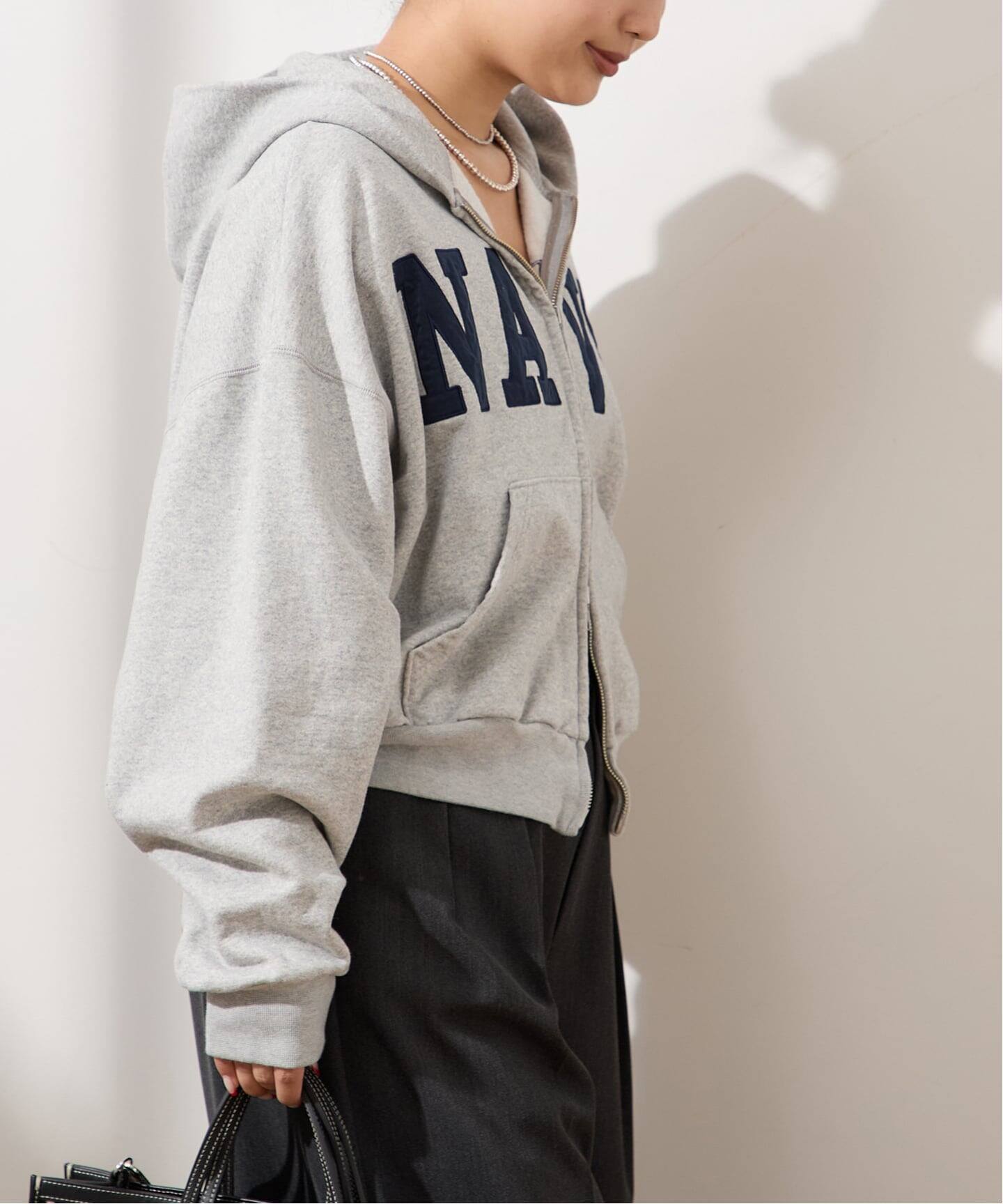 inscrire アンスクリア パーカー INSCRIRE /アンスクリア】Navy Zip Hoodie:パーカー(パーカー