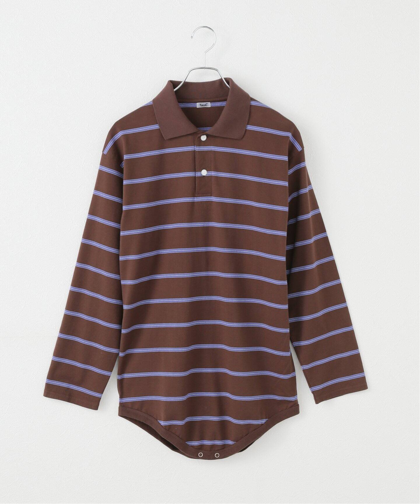 TanC TOKYO/タンクトウキョウ】STRIPE polo エリツキ ROMPERS 
