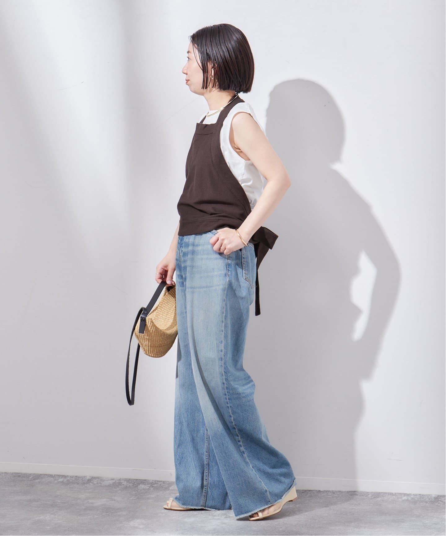 JOURNAL STANDARD／トップス 別注》【SANA/サナ】HOLTER TOP MIDLLE JERSEY：トップス（T