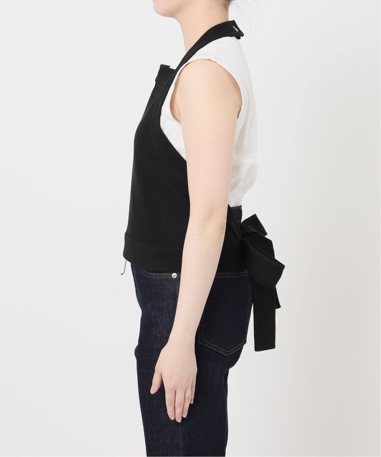 美品 ジャーナルスタンダードレサージュ TWトロベストオールインワン 別注》【SANA/サナ】HOLTER TOP MIDLLE JERSEY：トップス（Tシャツ