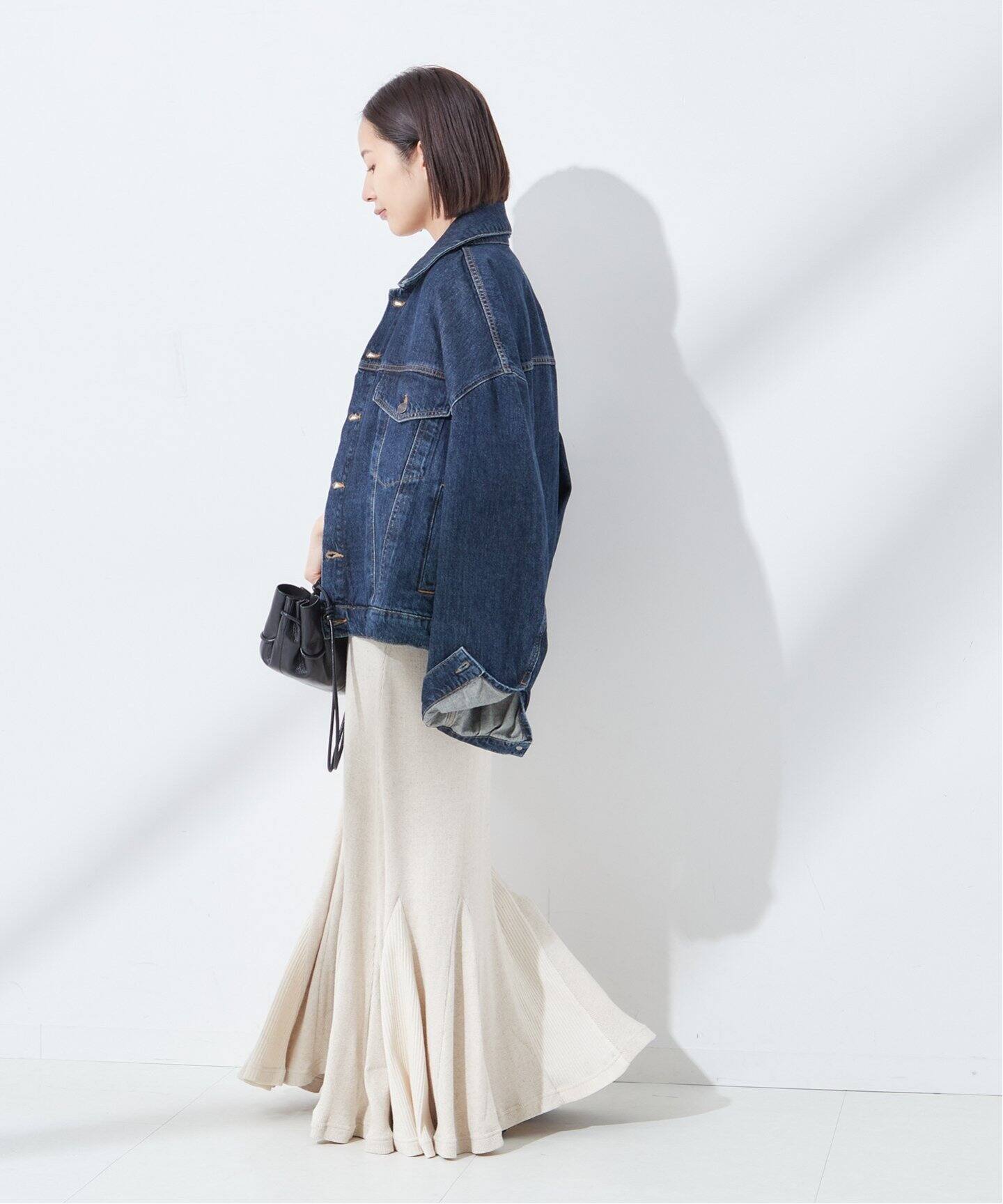 Uhr/ウーア】Rib Jersey Jumper Dress：ワンピース（ワンピース 