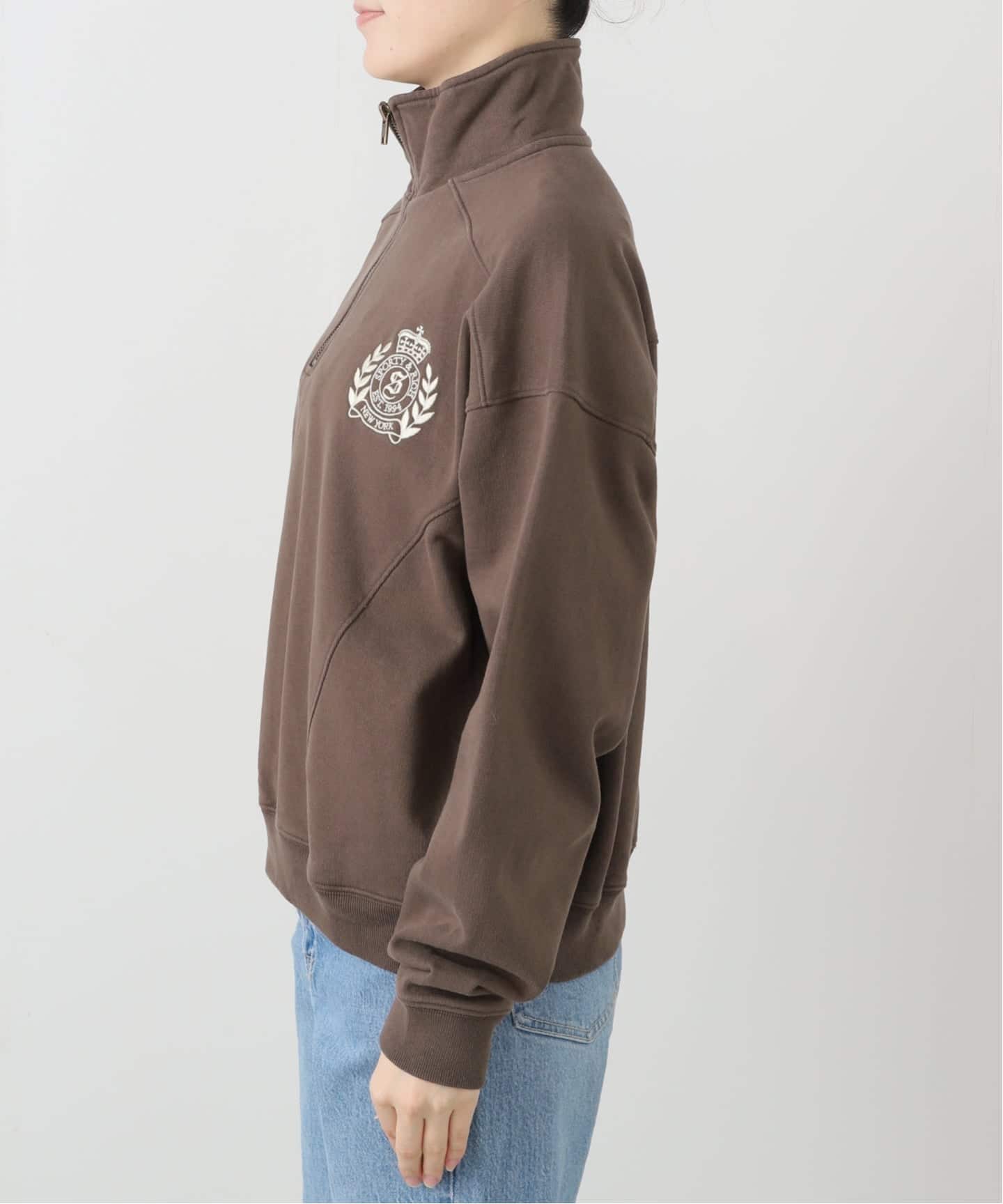 ジャーナルスタンダード レサージュ（journal standard L’essage）/【SPORTY&RICH/スポーティアンドリッチ】 NY Crest Velour Sweatpan SPORTY&RICH/スポーティアンドリッチ】 NY Crest Embroidered Quarter