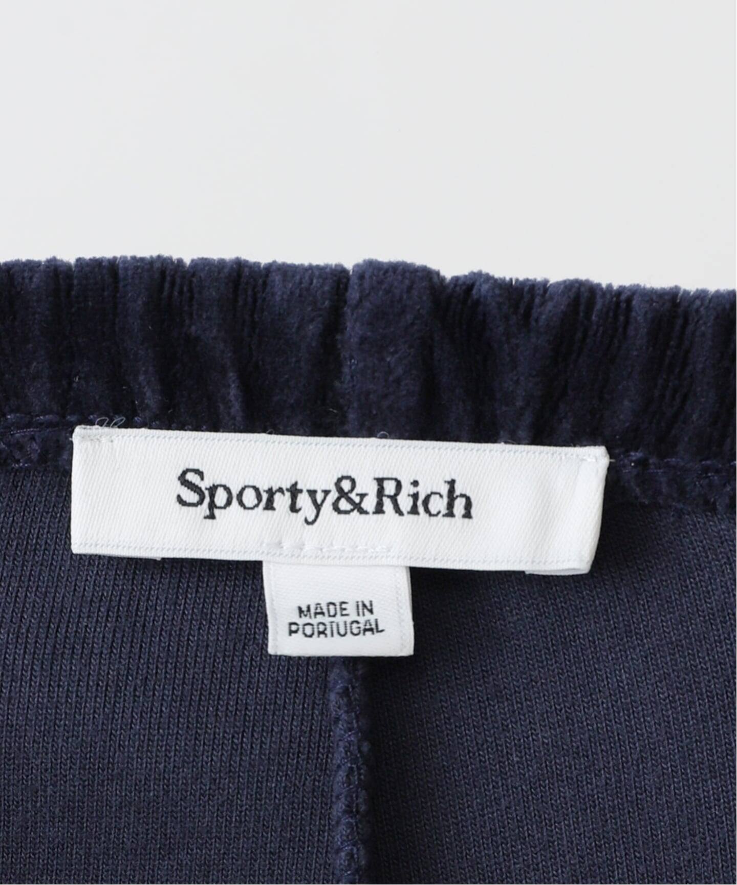 SPORTY&RICH/スポーティアンドリッチ】Crown Tennis Velour Sweatpant