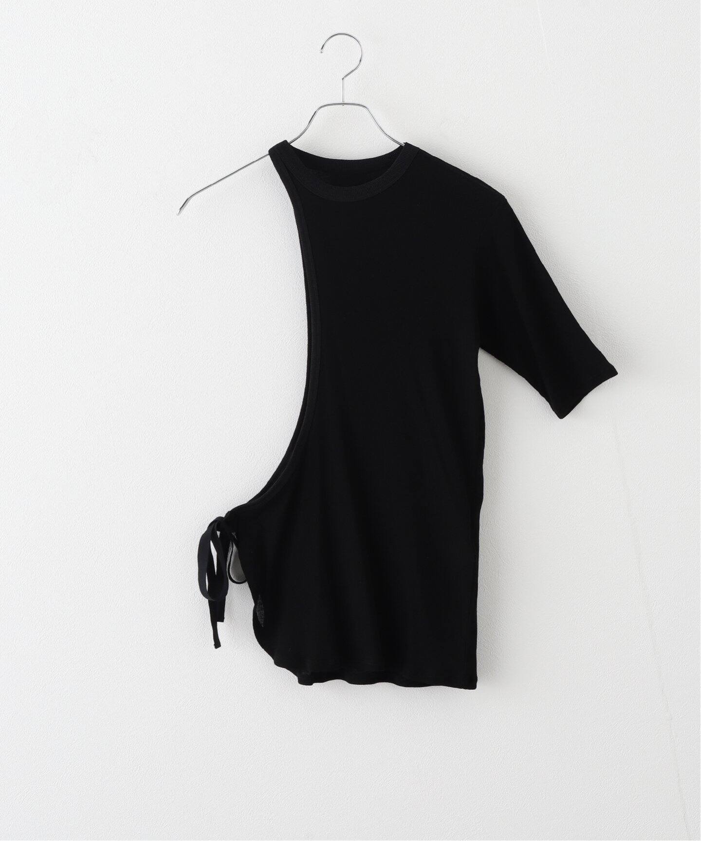 FUMIE TANAKA(フミエタナカ)】curve line T：カットソー（Tシャツ 