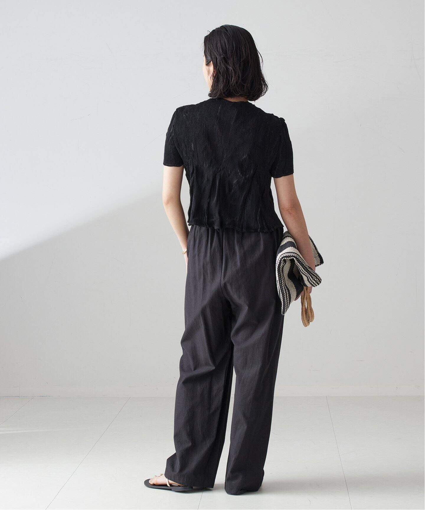 Gongdid Design/ゴンディッドデザイン】Wavy crop top：カットソー（T