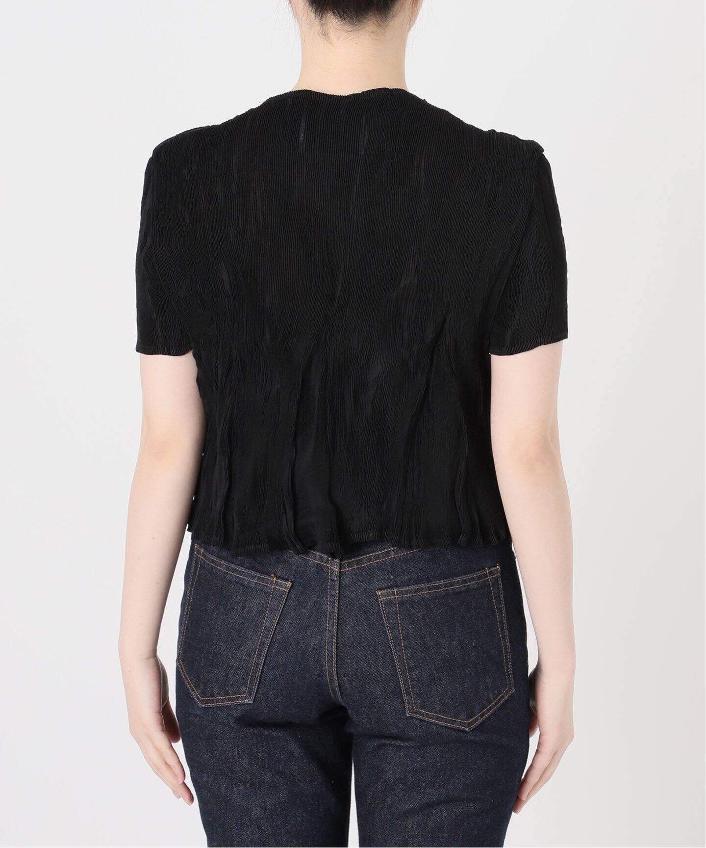 Gongdid Design ゴンディッドデザイン Wavy crop top ウェーブクロップドプリーツトップス 25-051-939-0004 ベージュ 1 Gongdid Design】Wavy crop top プリーツウェーブ クロップドトップス