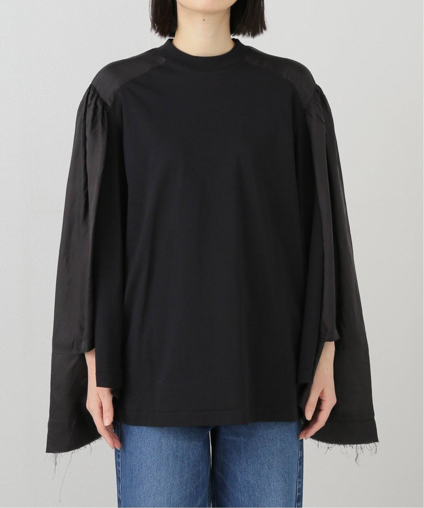 TOGA PULLA/トーガプルラ】Cotton jersey L/S：カットソー（Tシャツ  