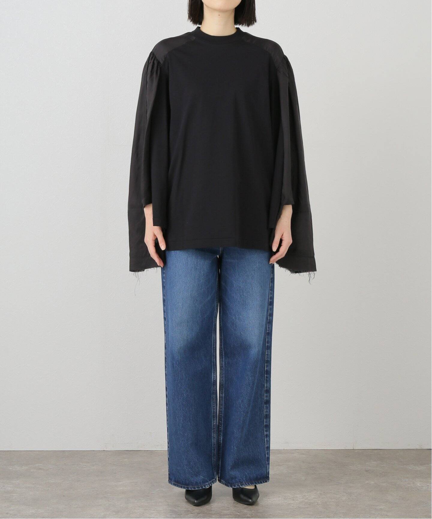 TOGA PULLA/トーガプルラ】Cotton jersey L/S：カットソー（Tシャツ  