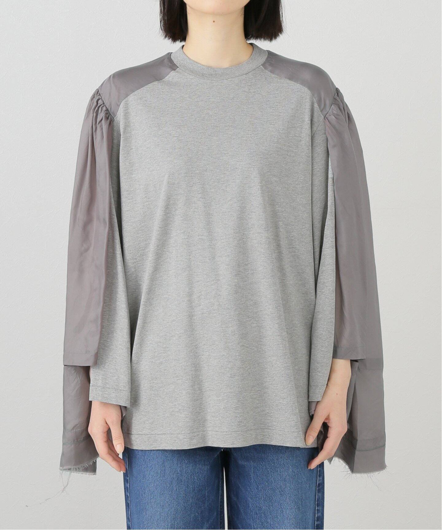 TOGA PULLA/トーガプルラ】Cotton jersey L/S：カットソー（Tシャツ 