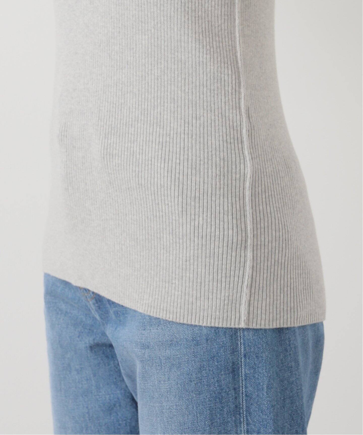 INSCRIRE /アンスクリア】Cotton Rib Tank Top：タンクトップ（タンク 