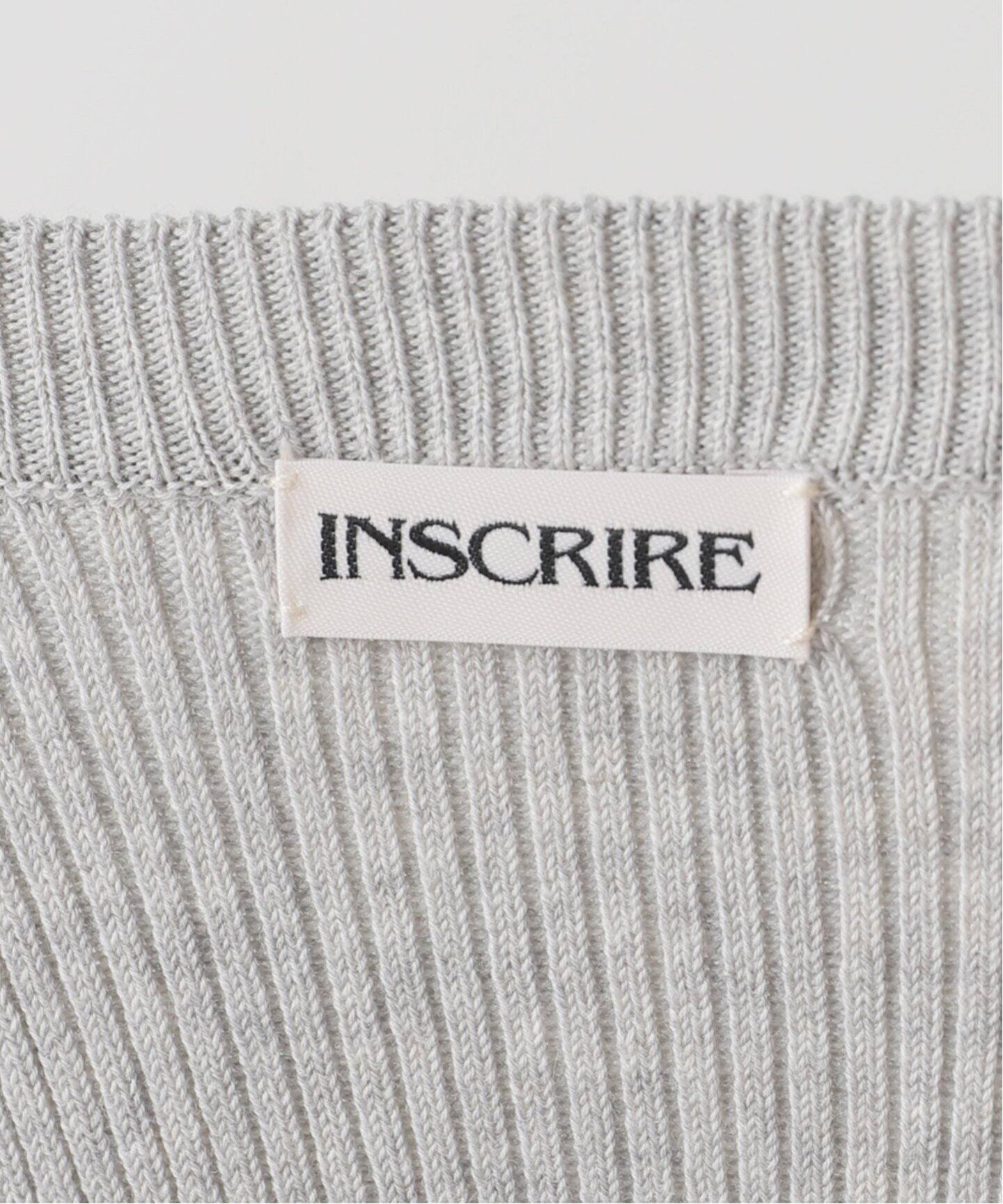 INSCRIRE /アンスクリア】Cotton Rib Tank Top：タンクトップ（タンク