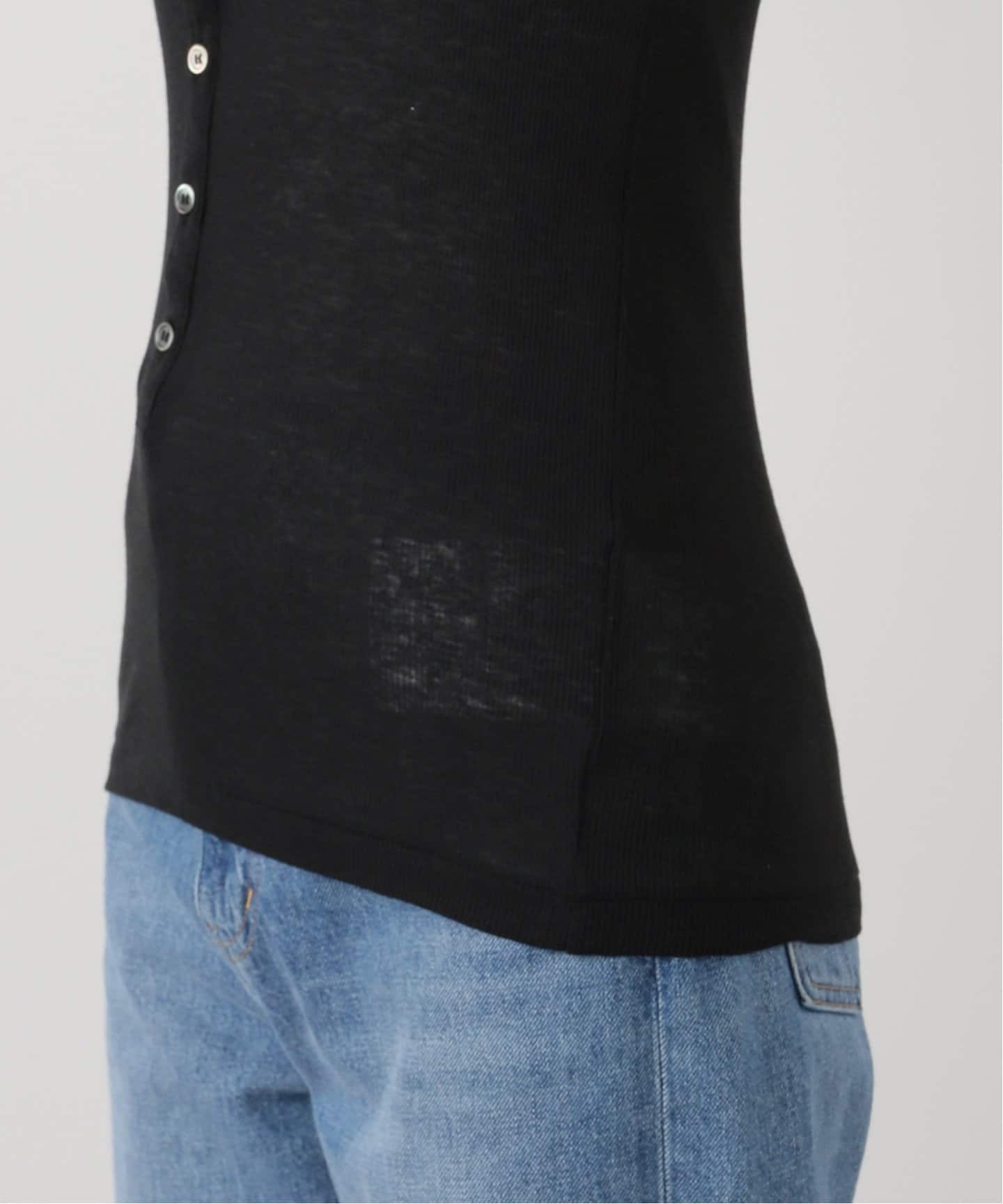 INSCRIRE /アンスクリア】Natural Mix Rib Layered T/T：タンクトップ