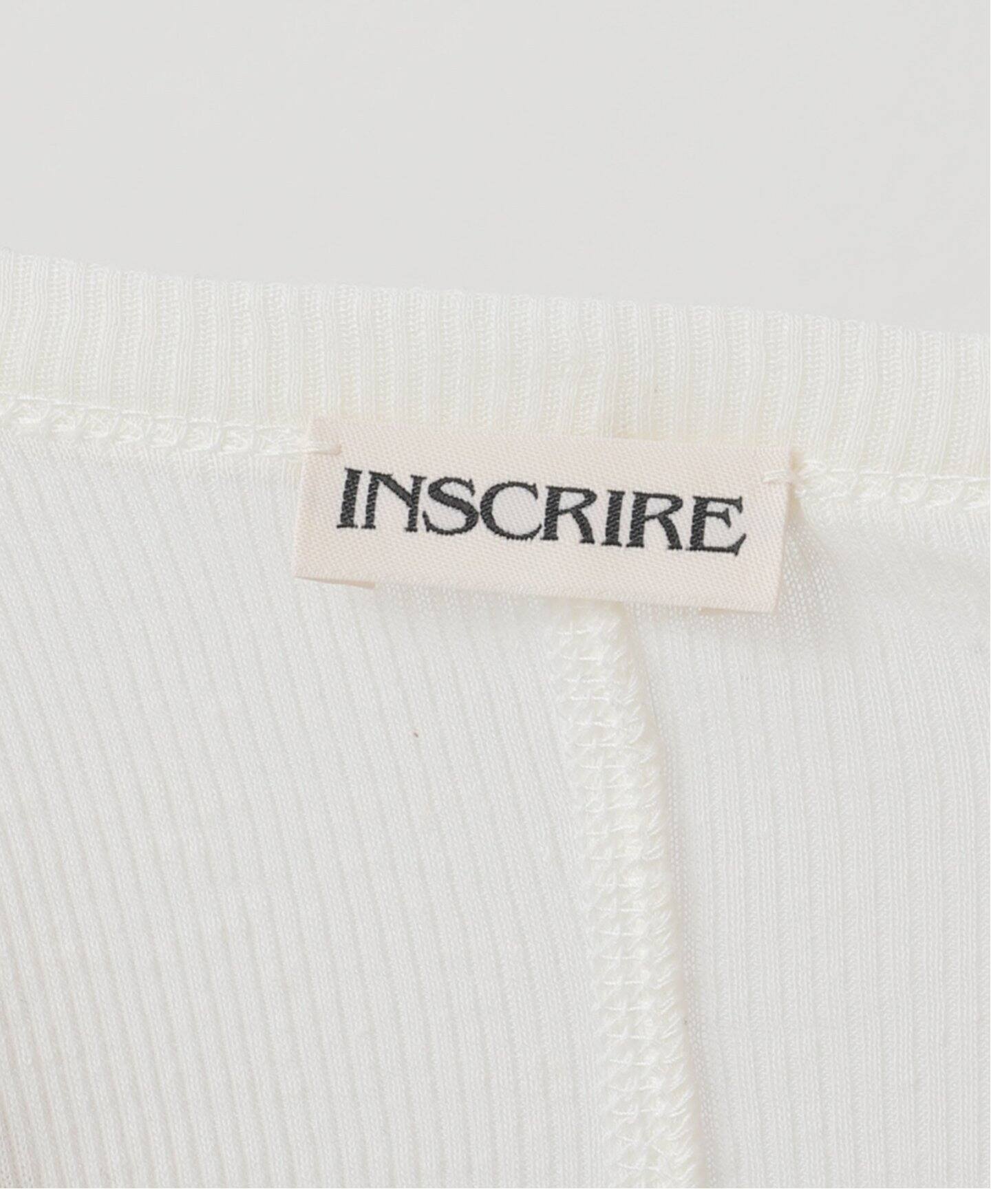 INSCRIRE /アンスクリア】Natural Mix Rib Layered T/T：タンクトップ 