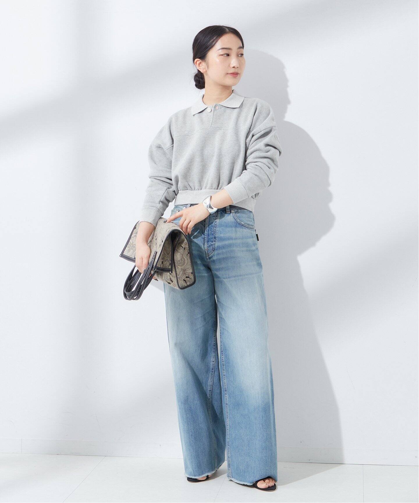INSCRIRE /アンスクリア】Vintage Sweat Short Pull Over：スウェット 