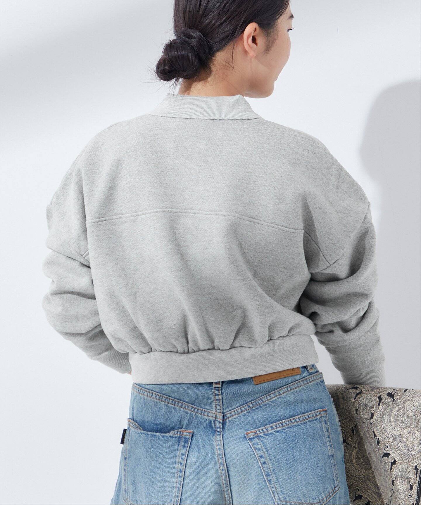 INSCRIRE /アンスクリア】Vintage Sweat Short Pull Over：スウェット 