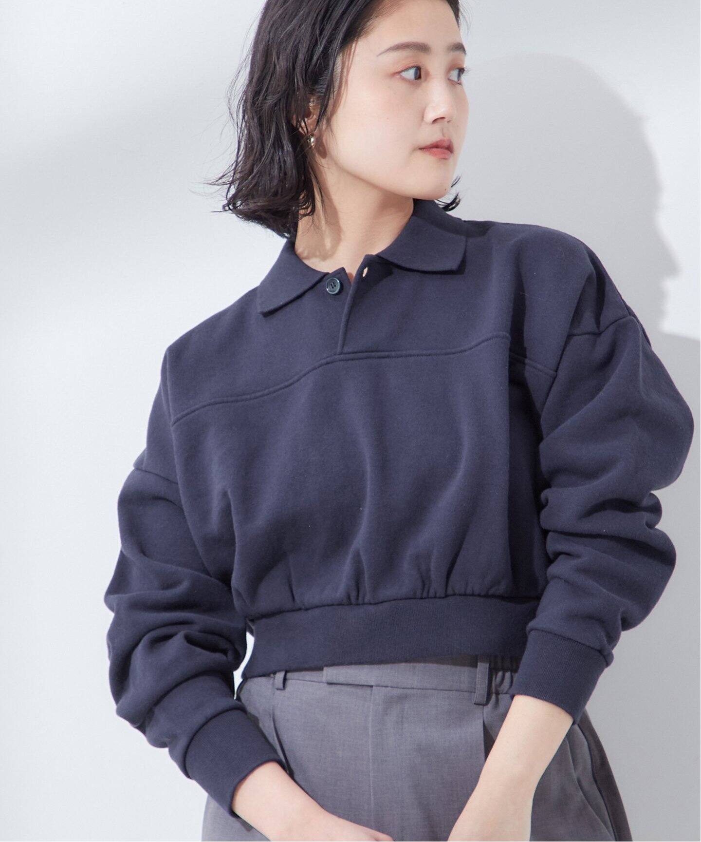 INSCRIRE /アンスクリア】Vintage Sweat Short Pull Over：スウェット 