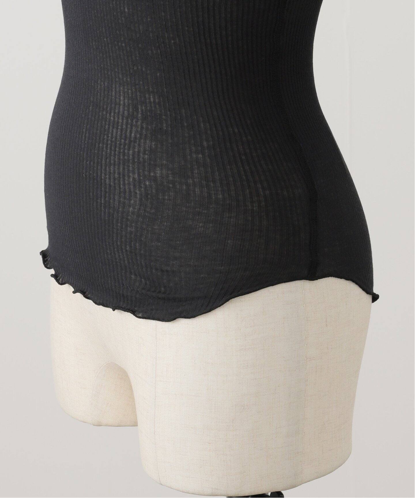 HAKUJI/ハクジ】Twist cotton asym bra TT：タンクトップ（カップ付き 