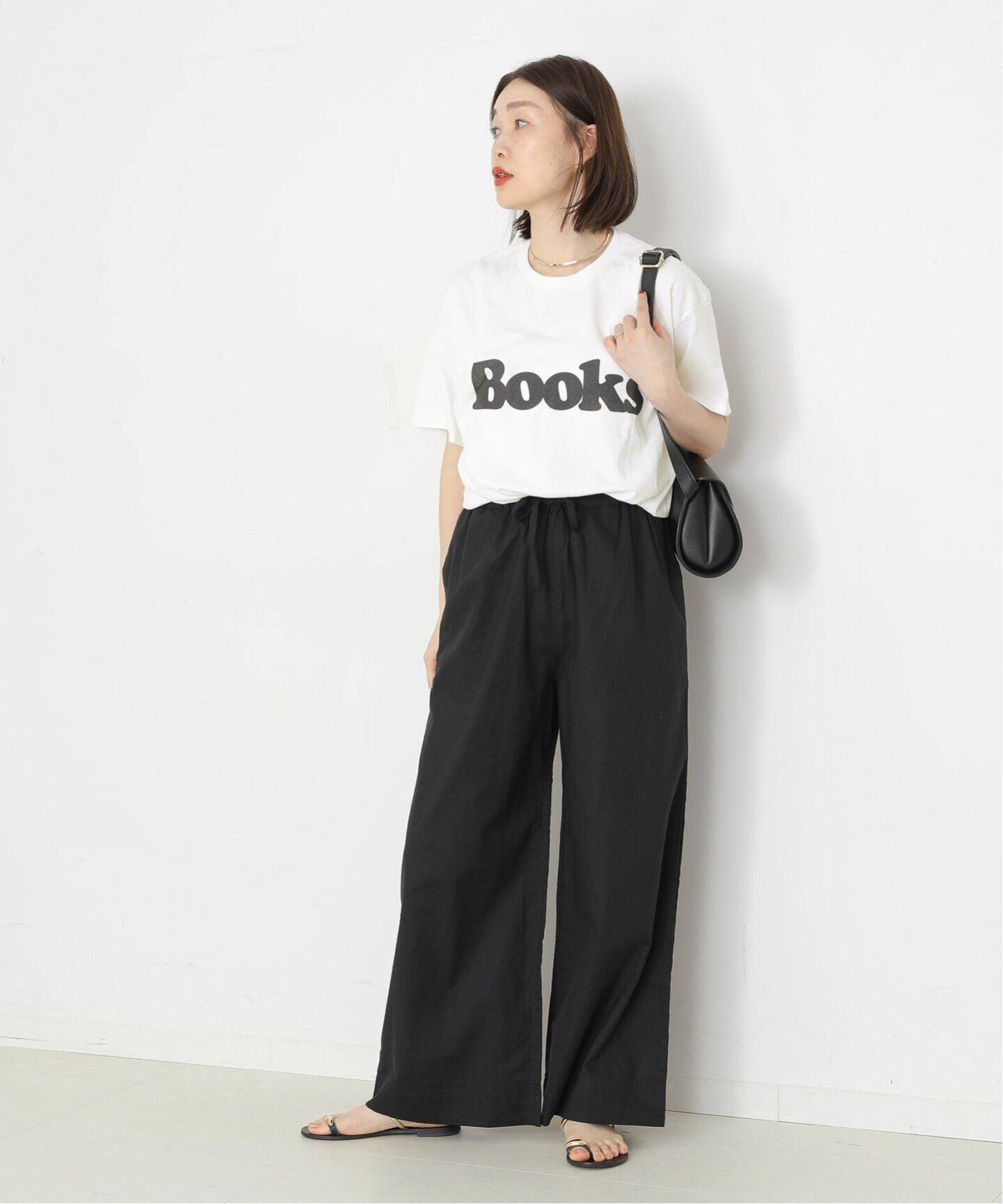 tシャツ 「Pacific BOOKS 」WHITE t-shirts 1：Tシャツ レディース Pacific BOOKS 】WHITE t-shirts 1：Tシャツ（Tシャツ