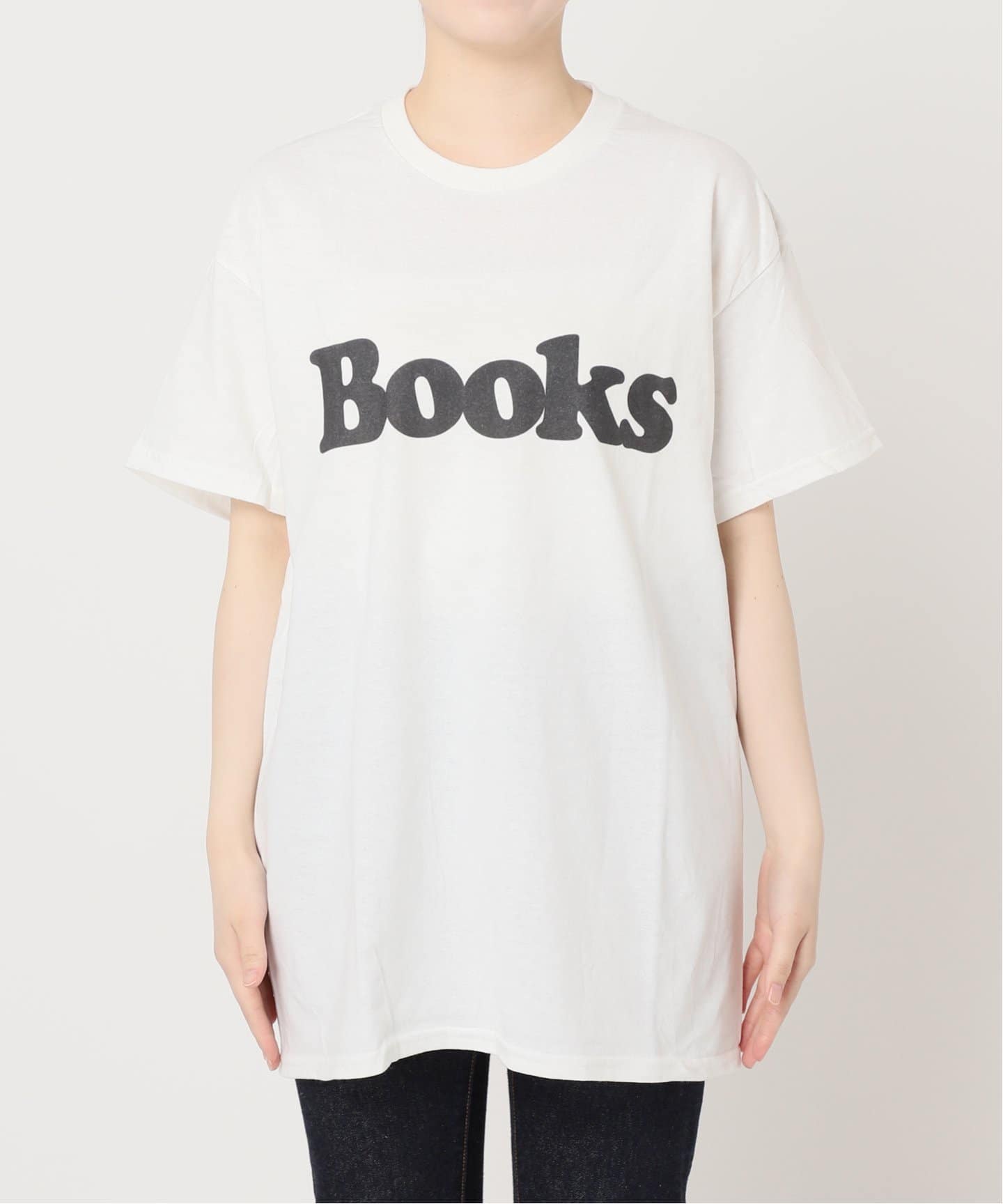 tシャツ 「Pacific BOOKS 」WHITE t-shirts 1：Tシャツ レディース Pacific BOOKS 】WHITE t-shirts 1：Tシャツ（Tシャツ