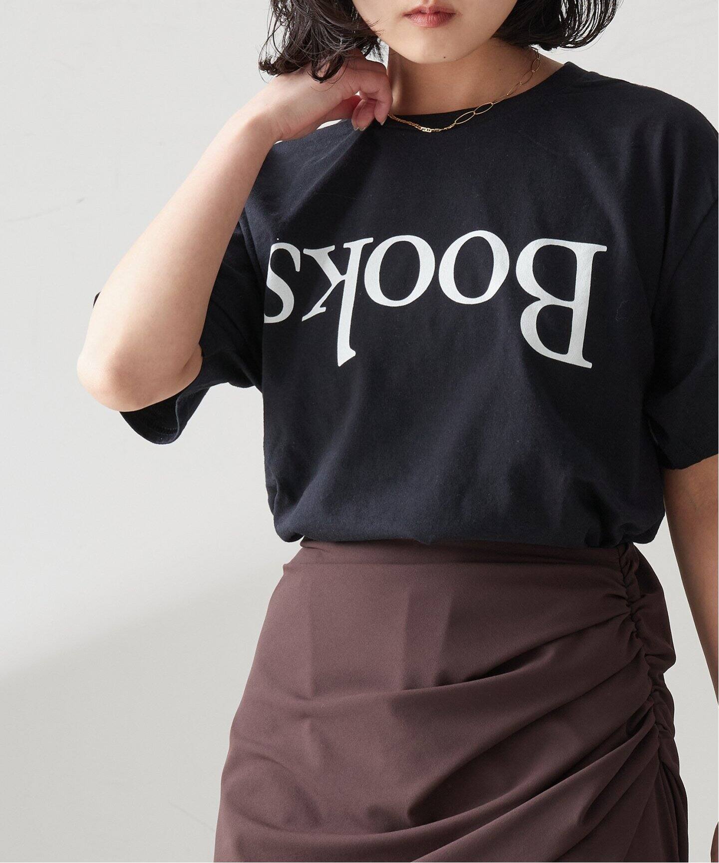 Pacific BOOKS 】upside down BLACK t-shirts：Tシャツ（Tシャツ