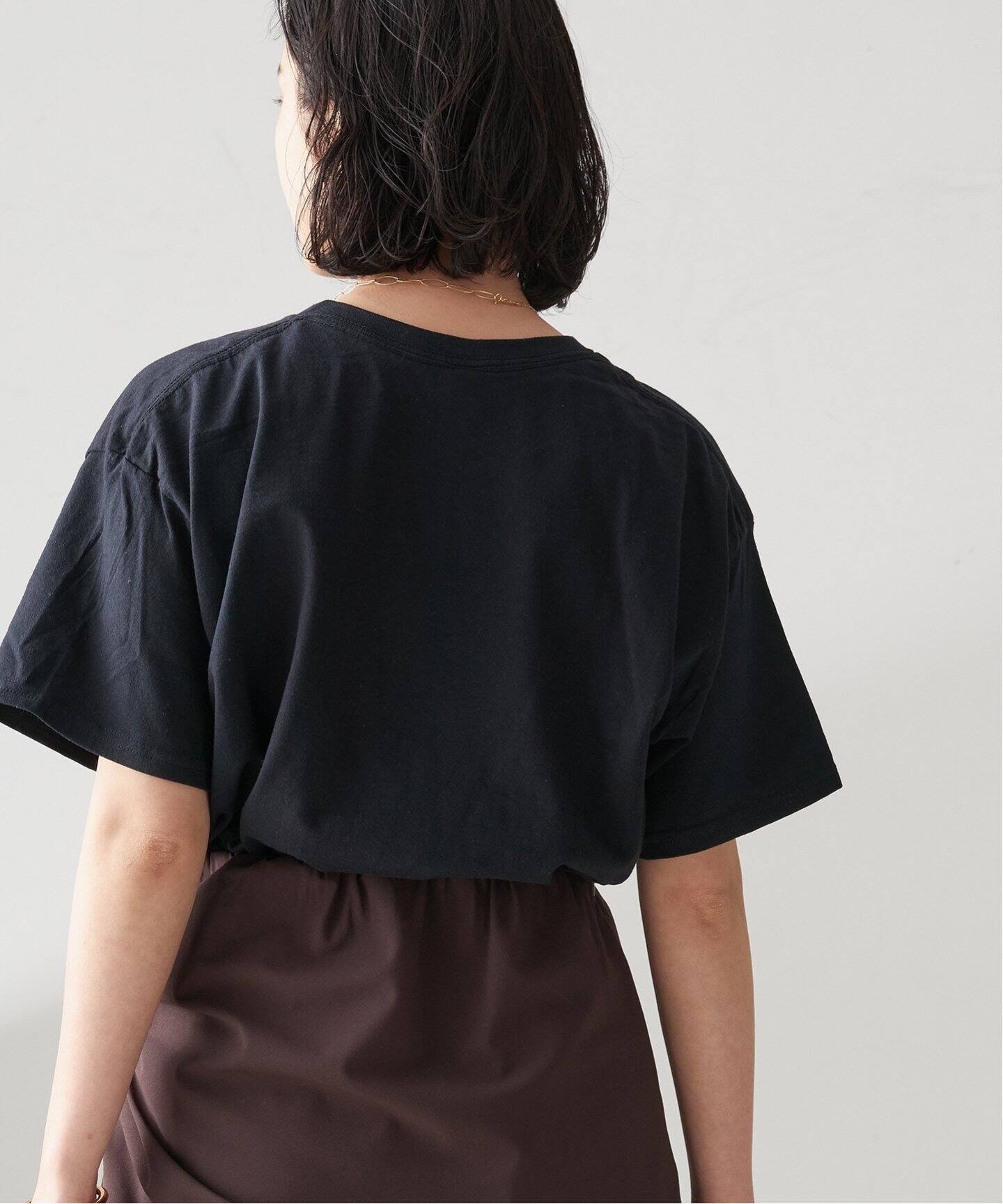 Pacific BOOKS 】upside down BLACK t-shirts：Tシャツ（Tシャツ
