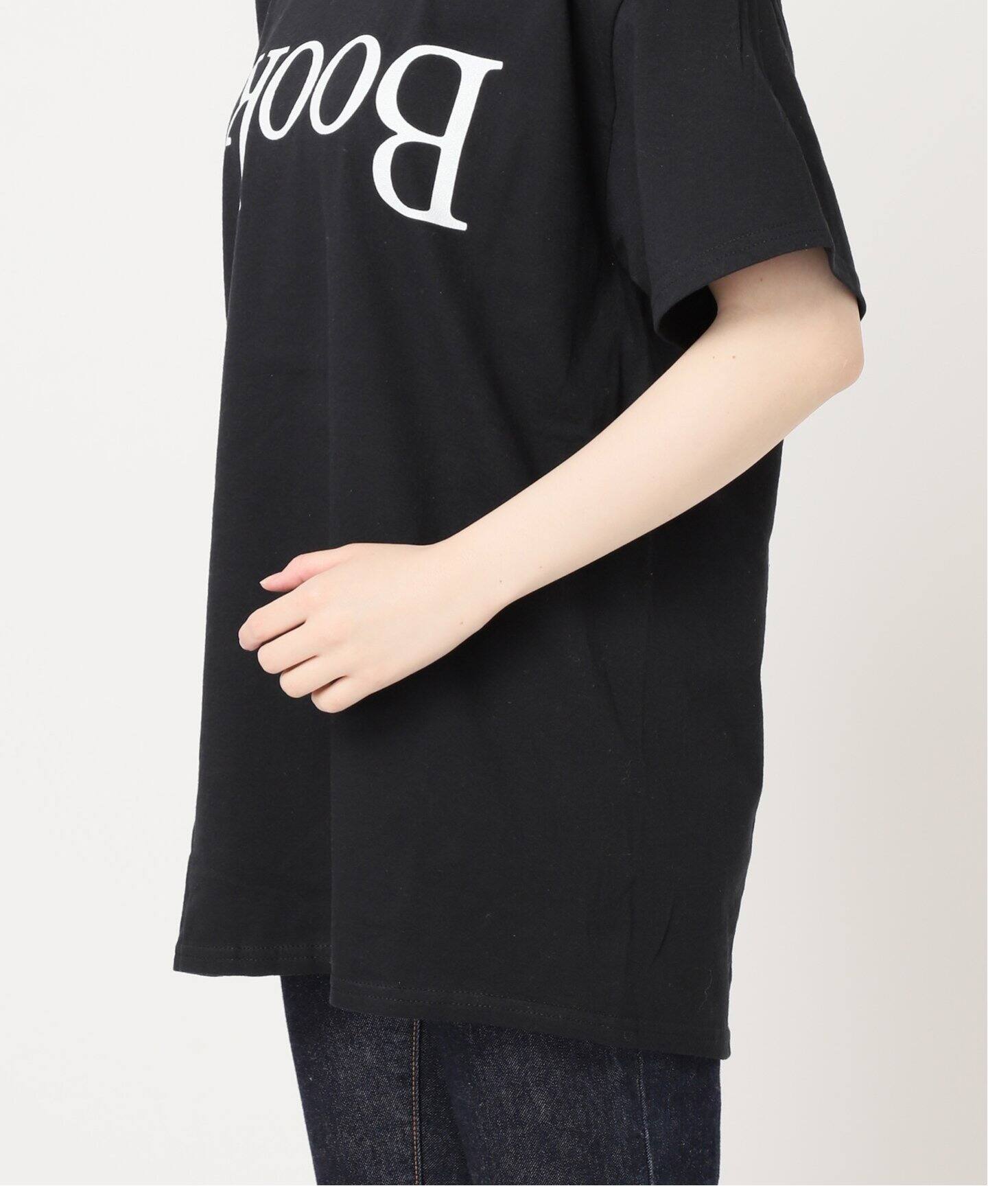 Pacific BOOKS 】upside down BLACK t-shirts：Tシャツ（Tシャツ