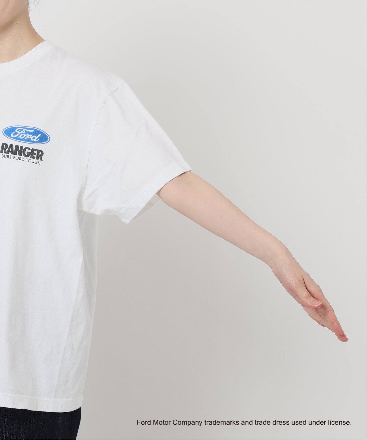 【GOOD ROCK SPEED】FORDロゴT ホワイト×ブルー GOOD ROCK SPEED tシャツ 「GOOD SPEED」フォード / 車 FORD