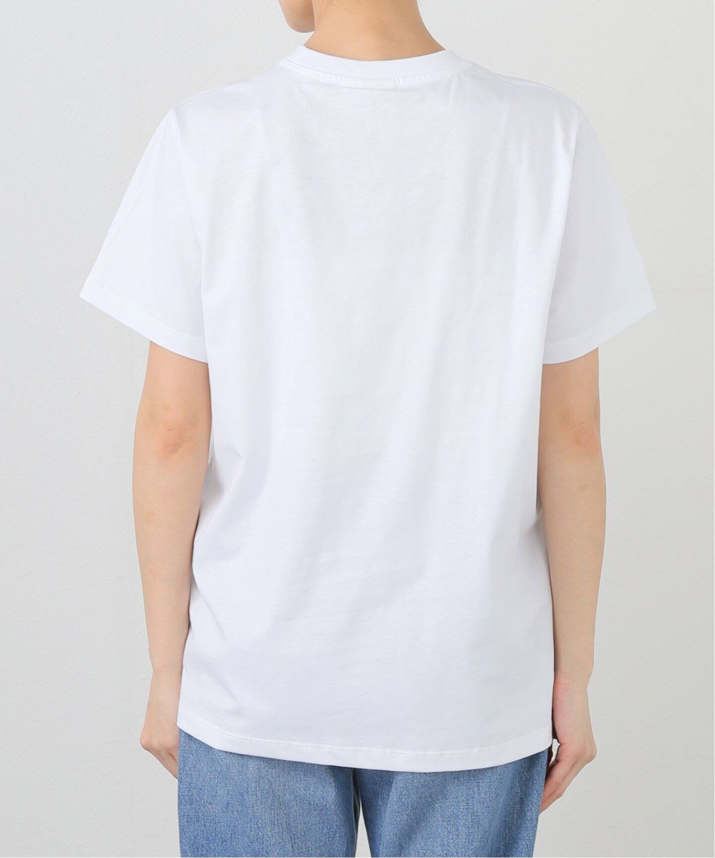 国内発送 Ganni ガニー☆Basic Jersey Poppy リラックス Tシャツ Bright White White Basic Jersey Poppy Relaxed T-shirt | GANNI US