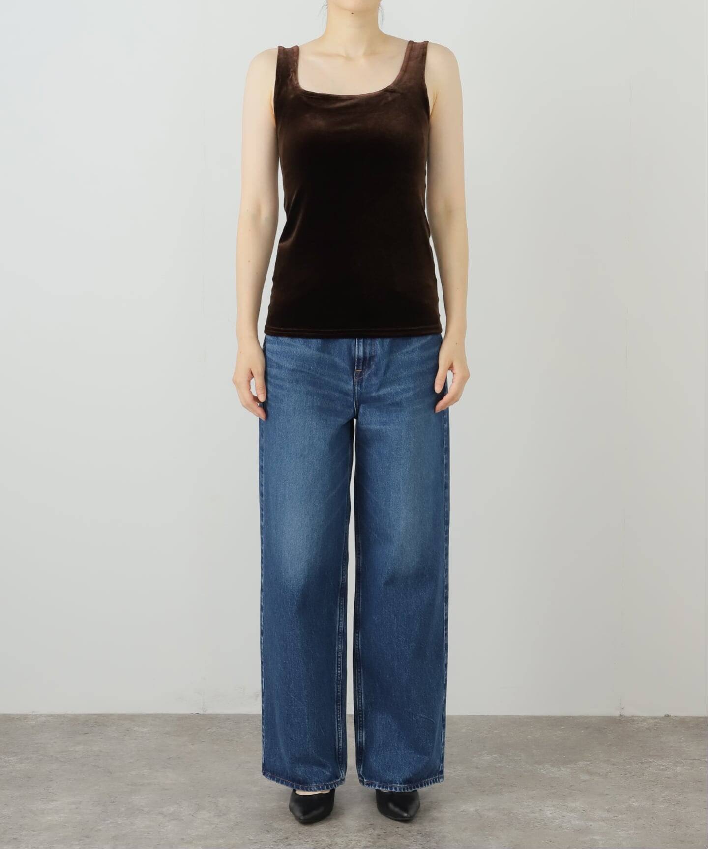 SIMONE WILD/シモーネ ワイルド】VELVET SINGLET：タンクトップ 