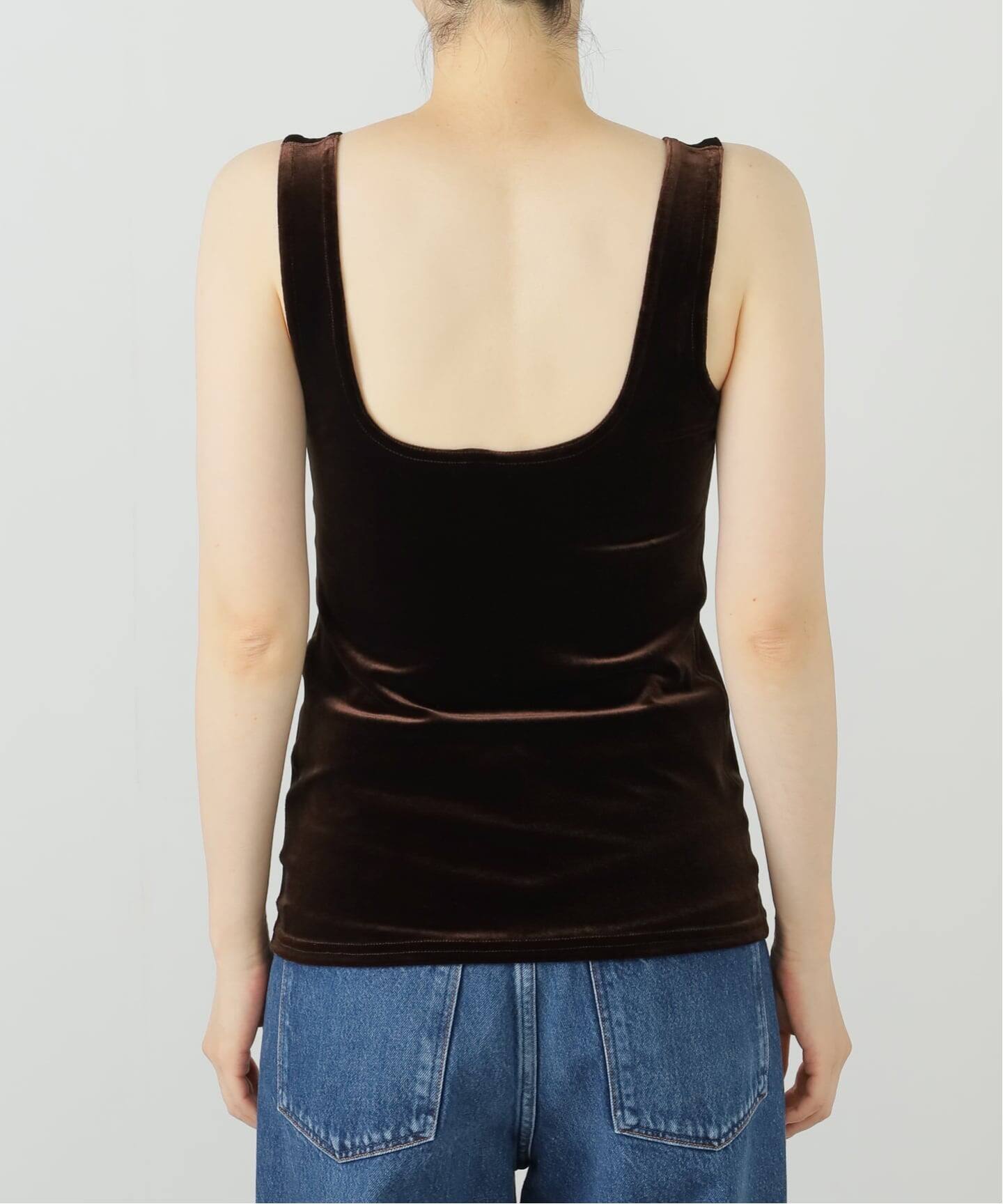 SIMONE WILD/シモーネ ワイルド】VELVET SINGLET：タンクトップ 